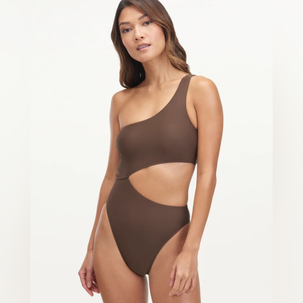Mary Lawless Lee x Splendid One-Shoulder One-Piece Suit Small